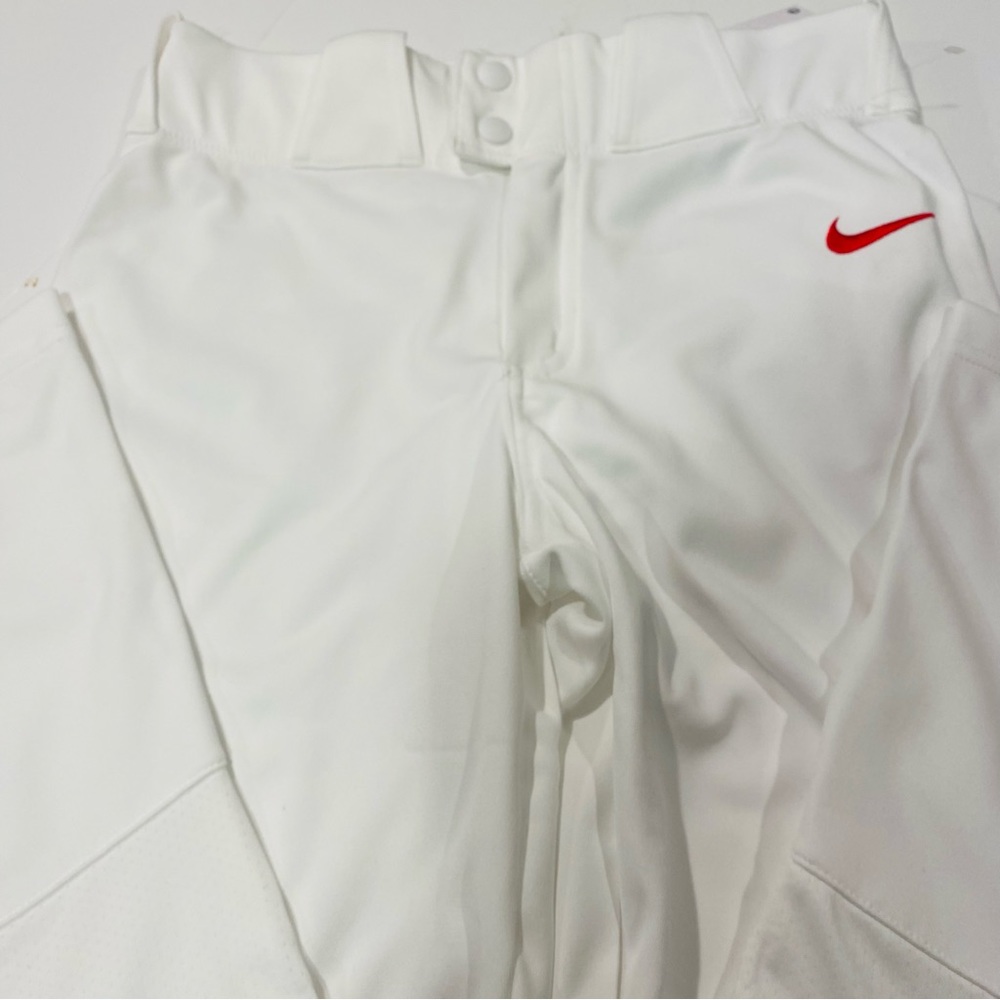 Nike Boys' Vapor Select Piped Baseball Pants White Red BQ6443-103 Size Small - Picture 4 of 11